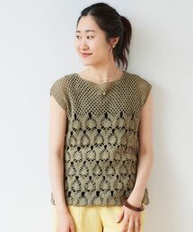 le.coeur blanc | ハンドクロシェフレンチプルオーバー(ニット/セーター)