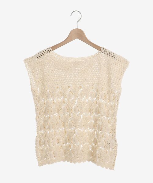 le.coeur blanc（ルクールブラン）の「ハンドクロシェフレンチプルオーバー（ニット/セーター・レディース・カーキオリーブ/アイボリー・38）」の15枚目の写真