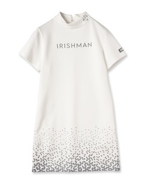 【美品】アイリッシュマン ポロワンピース　M somari imaginationワイドリブ配色ポロワンピース [品番