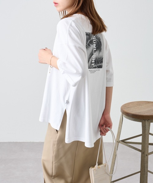 COLONY 2139（コロニートゥーワンスリーナイン）の「20/-OE天竺グラフィックＴ2（Tシャツ/カットソー・レディース・ホワイト系その他2/ホワイト系その他/ホワイト系その他3/ホワイト/ブラック/ブラック系その他3/ブラック系その他2・FREE）」の21枚目の写真