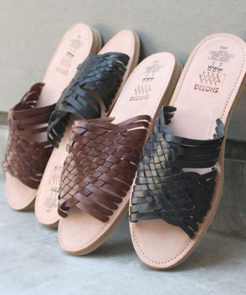 DEEOHS(ディオス)の「【DEEOHS】 ディオス DOS1 SANDAL レザー フラットサンダル メンズ(サンダル・メンズ・チョコ/ブラック・9/8)」の6枚目の写真