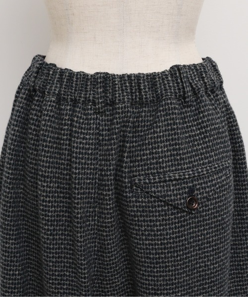 chambre de charme（シャンブルドゥシャーム）の「cdc ウール/リネン plaidチェック ボタンパンツ（その他パンツ・レディース・ネイビー/グレー・FREE）」の9枚目の写真