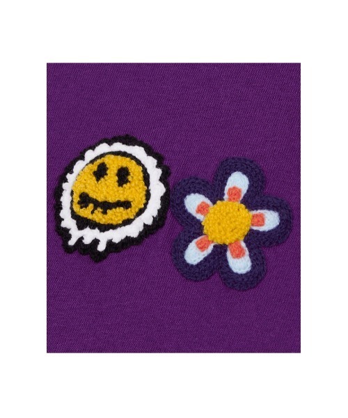 MISTERCHILD（ミスターチャイルド）の「A'GEM/9 × .kom『MISTER CHILD/ミスターチャイルド』DOUBLE LOGO T SHIRTS/ ダブル スマイル ロゴ 半袖 Tシャツ カットソー（Tシャツ/カットソー・メンズ・ホワイト/ブラック/パープル・L）」の7枚目の写真