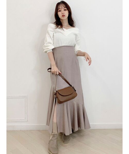 dazzlin（ダズリン）の「イレヘムナローフレアスカート（スカート・レディース・グリーン/ブラウン/ベージュ/その他1・SMALL/MEDIUM/LARGE）」の18枚目の写真