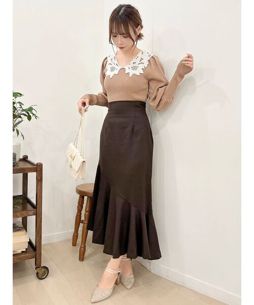 dazzlin（ダズリン）の「イレヘムナローフレアスカート（スカート・レディース・グリーン/ブラウン/ベージュ/その他1・SMALL/MEDIUM/LARGE）」の22枚目の写真