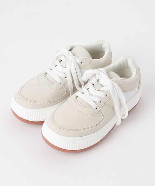 WEGO(ウィゴー)の「WEGO/ローテクスニーカー(スニーカー・レディース・ブラック/レッド/オフホワイト・MEDIUM/LARGE)」の7枚目の写真