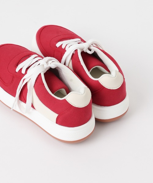 WEGO(ウィゴー)の「WEGO/ローテクスニーカー(スニーカー・レディース・ブラック/レッド/オフホワイト・MEDIUM/LARGE)」の11枚目の写真