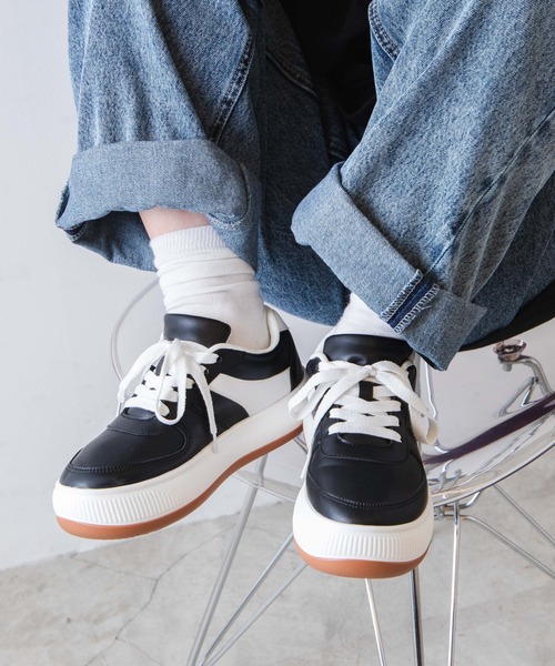 WEGO(ウィゴー)の「WEGO/ローテクスニーカー(スニーカー・レディース・ブラック/レッド/オフホワイト・MEDIUM/LARGE)」の12枚目の写真