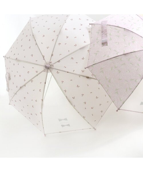 apres les cours（アプレレクール）の「GIRLSかさ(すずらん・さくらんぼ)（長傘・キッズ・ピンク/アイボリー・X-SMALL/MEDIUM/SMALL）」の8枚目の写真