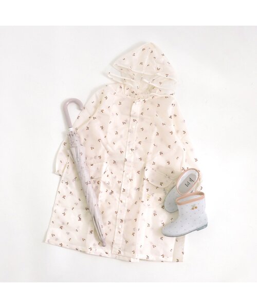 apres les cours（アプレレクール）の「GIRLSかさ(すずらん・さくらんぼ)（長傘・キッズ・ピンク/アイボリー・X-SMALL/MEDIUM/SMALL）」の9枚目の写真