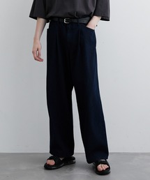 ワンタックデニムバギーパンツ