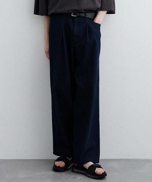 JUNRED(ジュンレッド)の「ワンタックデニムバギーパンツ(デニムパンツ・メンズ・サックスブルー/ブルー/ホワイト系その他・S/M/L)」の19枚目の写真