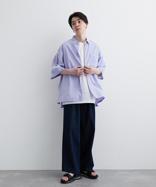 JUNRED(ジュンレッド)の「ワンタックデニムバギーパンツ(デニムパンツ・メンズ・サックスブルー/ブルー/ホワイト系その他・S/M/L)」の13枚目の写真