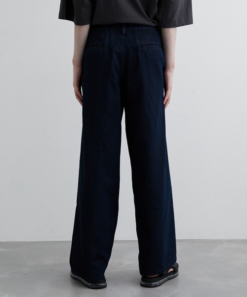 JUNRED(ジュンレッド)の「ワンタックデニムバギーパンツ(デニムパンツ・メンズ・サックスブルー/ブルー/ホワイト系その他・S/M/L)」の6枚目の写真