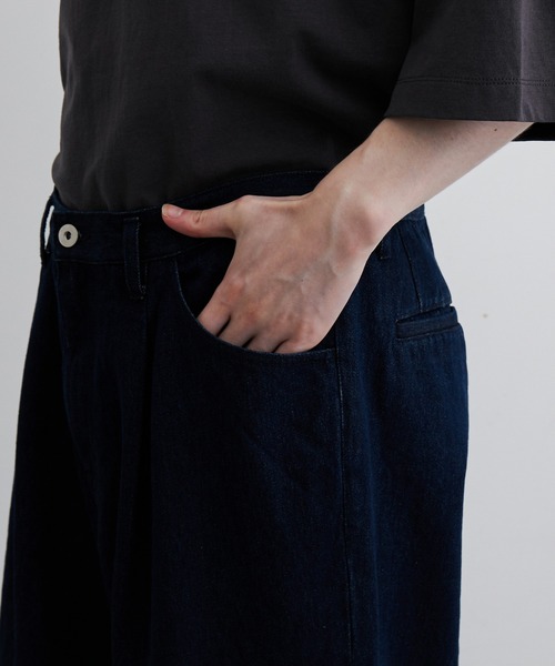 JUNRED(ジュンレッド)の「ワンタックデニムバギーパンツ(デニムパンツ・メンズ・サックスブルー/ブルー/ホワイト系その他・S/M/L)」の14枚目の写真