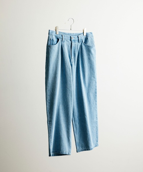 JUNRED(ジュンレッド)の「ワンタックデニムバギーパンツ(デニムパンツ・メンズ・サックスブルー/ブルー/ホワイト系その他・S/M/L)」の11枚目の写真