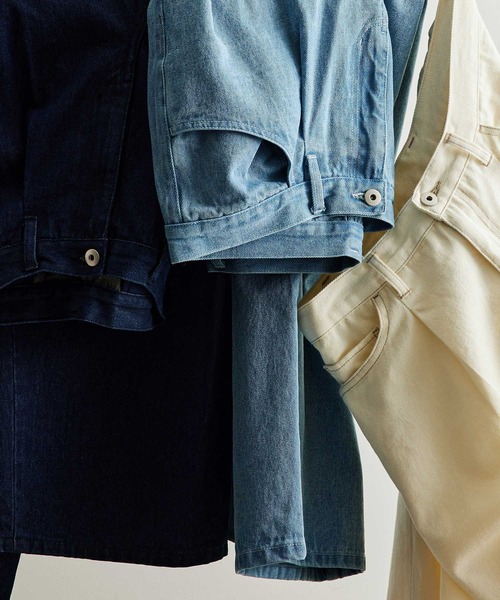 JUNRED(ジュンレッド)の「ワンタックデニムバギーパンツ(デニムパンツ・メンズ・サックスブルー/ブルー/ホワイト系その他・S/M/L)」の7枚目の写真