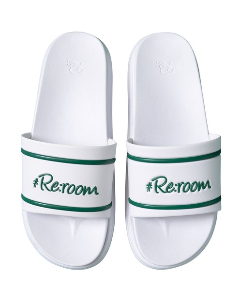 #Re:room(リルーム)の「ロゴシャワーサンダル(サンダル・メンズ・ブラック/レオパード/ダークグリーン/ホワイト・23.5/26.5/27.5)」の2枚目の写真