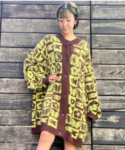 Candy Stripper（キャンディストリッパー）の「CND GALS KNIT カーディガン（カーディガン/ボレロ・レディース・ブラック/ブラウン/ピンク・2）」の13枚目の写真