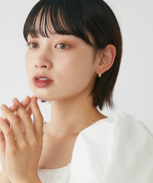 mebole(メボレ)の「ミニマムフープピアス(ピアス(両耳用)・レディース・シルバー/ゴールド・FREE)」の9枚目の写真