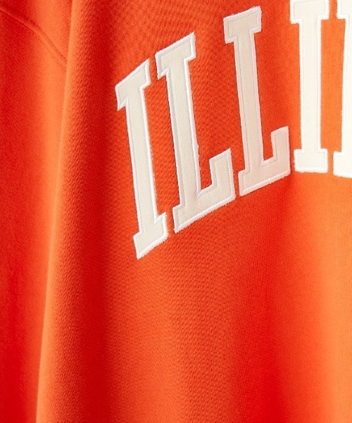 UNIVERSAL OVERALL（ユニバーサルオーバーオール）の「【men's FUDGE1月号掲載】[UNIVERSAL OVERALL/ユニバーサルオーバーオール] 別注 カレッジロゴスウェット（スウェット・レディース・ブラック/グレー/オレンジ・S/M/L）」の14枚目の写真