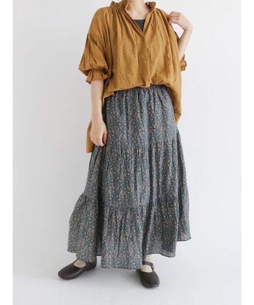 Samansa Mos2(サマンサ モスモス)の「フリル襟ブラウス(シャツ/ブラウス・レディース・ブラック/オフホワイト/マスタード・フリ-)」の11枚目の写真