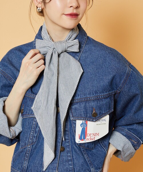 FREAK'S STORE（フリークスストア）の「CRAVAT/クラバット(付けリボン/付け襟)（付け襟・レディース・ホワイト/ネイビー/ブルー/ワインレッド・ﾌﾘ-）」の5枚目の写真