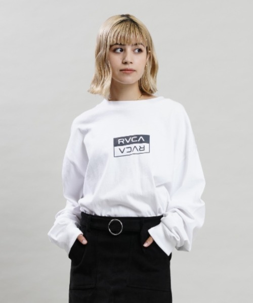 RVCA(ルーカ)の「RVCA/ルーカ ビッグシルエット/オーバーサイズ/バックプリントロンT/ロングスリーブTEE BC044-061(Tシャツ/カットソー・レディース・ホワイト/ブラック/イエロー・S/M)」の11枚目の写真