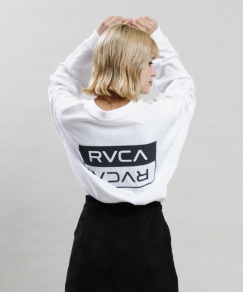 RVCA(ルーカ)の「RVCA/ルーカ ビッグシルエット/オーバーサイズ/バックプリントロンT/ロングスリーブTEE BC044-061(Tシャツ/カットソー・レディース・ホワイト/ブラック/イエロー・S/M)」の6枚目の写真