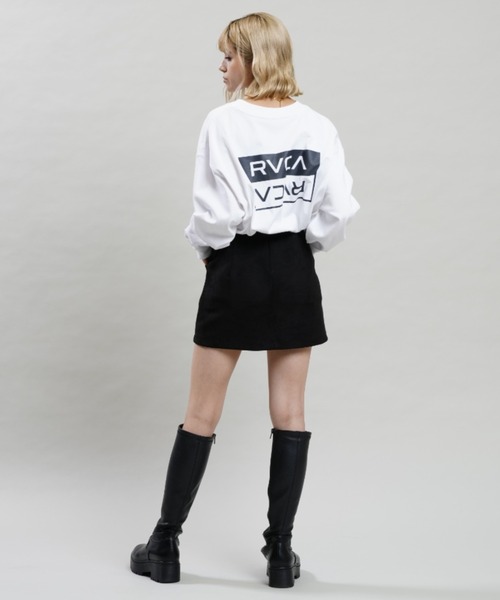 RVCA(ルーカ)の「RVCA/ルーカ ビッグシルエット/オーバーサイズ/バックプリントロンT/ロングスリーブTEE BC044-061(Tシャツ/カットソー・レディース・ホワイト/ブラック/イエロー・S/M)」の9枚目の写真