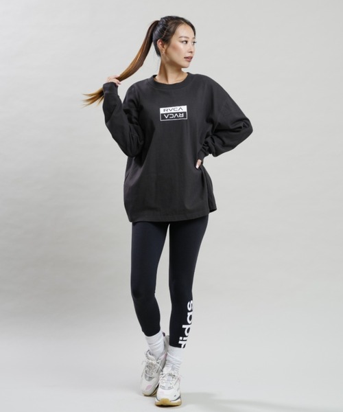 RVCA(ルーカ)の「RVCA/ルーカ ビッグシルエット/オーバーサイズ/バックプリントロンT/ロングスリーブTEE BC044-061(Tシャツ/カットソー・レディース・ホワイト/ブラック/イエロー・S/M)」の8枚目の写真