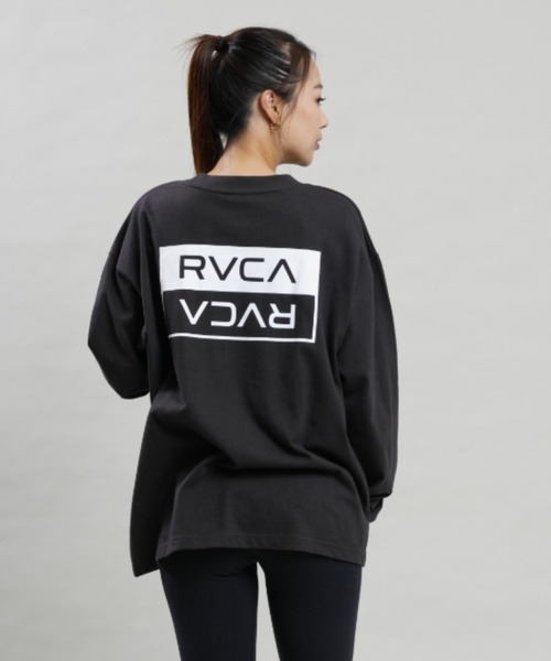 RVCA(ルーカ)の「RVCA/ルーカ ビッグシルエット/オーバーサイズ/バックプリントロンT/ロングスリーブTEE BC044-061(Tシャツ/カットソー・レディース・ホワイト/ブラック/イエロー・S/M)」の5枚目の写真