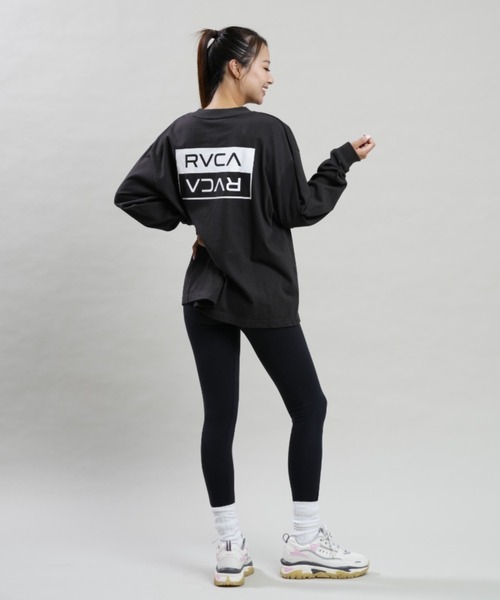 RVCA(ルーカ)の「RVCA/ルーカ ビッグシルエット/オーバーサイズ/バックプリントロンT/ロングスリーブTEE BC044-061(Tシャツ/カットソー・レディース・ホワイト/ブラック/イエロー・S/M)」の7枚目の写真