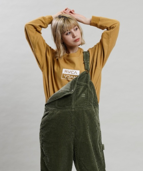 RVCA(ルーカ)の「RVCA/ルーカ ビッグシルエット/オーバーサイズ/バックプリントロンT/ロングスリーブTEE BC044-061(Tシャツ/カットソー・レディース・ホワイト/ブラック/イエロー・S/M)」の14枚目の写真