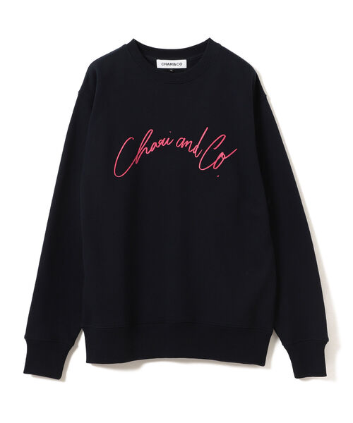 CHARI&CO(チャリアンドコー)の「CHARI&CO × HIKARU ICHIJO / KEIRIN CREWNECK SWEATS(スウェット・メンズ・ネイビー・SMALL/MEDIUM/LARGE/X-LARGE)」の6枚目の写真