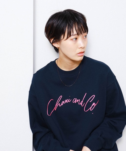 CHARI&CO(チャリアンドコー)の「CHARI&CO × HIKARU ICHIJO / KEIRIN CREWNECK SWEATS(スウェット・メンズ・ネイビー・SMALL/MEDIUM/LARGE/X-LARGE)」の12枚目の写真