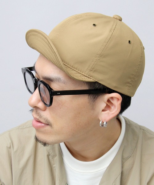 Basiquenti(ベーシックエンティ)の「撥水ポリエステル アンパイアキャップ(キャップ・メンズ・ブラック/ベージュ/ネイビー/グレー/カーキ/オレンジ/グリーン/マスタード・FREE)」の3枚目の写真