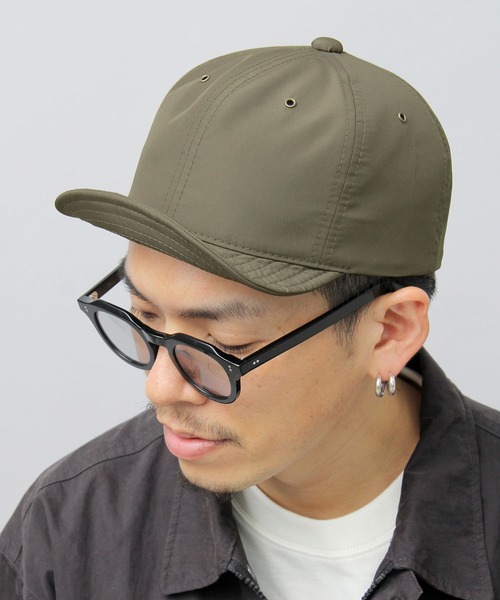 Basiquenti(ベーシックエンティ)の「撥水ポリエステル アンパイアキャップ(キャップ・メンズ・ブラック/ベージュ/ネイビー/グレー/カーキ/オレンジ/グリーン/マスタード・FREE)」の4枚目の写真