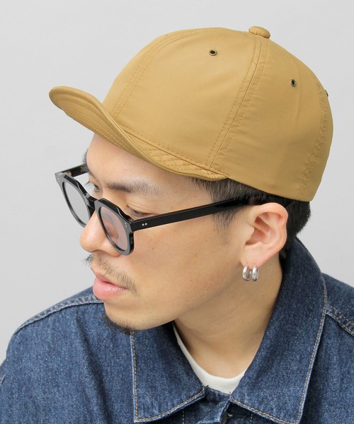 Basiquenti(ベーシックエンティ)の「撥水ポリエステル アンパイアキャップ(キャップ・メンズ・ブラック/ベージュ/ネイビー/グレー/カーキ/オレンジ/グリーン/マスタード・FREE)」の7枚目の写真