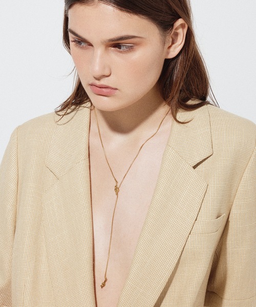 CENE(セネ)の「【CENE】セネ/ ノットチェーンロングネックレス(ネックレス・レディース・ゴールド/シルバー・FREE)」の2枚目の写真