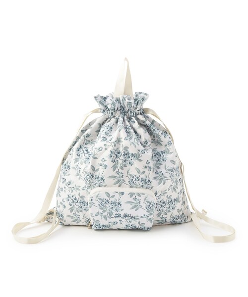 LAURA ASHLEY(ローラアシュレイ)の「アデリーン柄 ポケッタブルバックパック(バックパック/リュック・レディース・アイボリー系・00)」の2枚目の写真