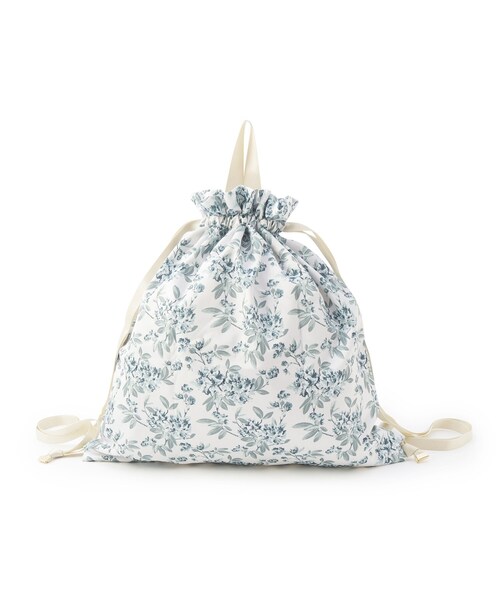 LAURA ASHLEY(ローラアシュレイ)の「アデリーン柄 ポケッタブルバックパック(バックパック/リュック・レディース・アイボリー系・00)」の4枚目の写真