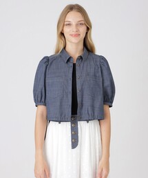 BLUE LABEL CRESTBRIDGE（ブルーレーベルクレストブリッジ）の「【Blue Lab:EZUMi】ライトスラブシャンブレージャケット（その他アウター）」