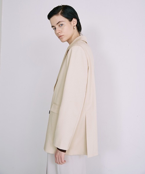 EMMA LIMBER(エマリンバー)の「Double Breasted Jacket(ダブルブレストジャケット)(テーラードジャケット・レディース・ブラック/アイボリー・S/M)」の20枚目の写真