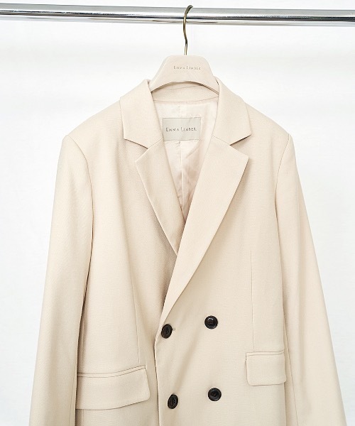 EMMA LIMBER(エマリンバー)の「Double Breasted Jacket(ダブルブレストジャケット)(テーラードジャケット・レディース・ブラック/アイボリー・S/M)」の21枚目の写真