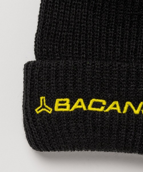 BEAVER（ビーバー）の「BACANCES ALL INCLUSIVE/バカンスオールインクルーシブ　BC  KNIT CAP SPECE LOGO（ニットキャップ/ビーニー・メンズ・ブラック/オレンジ・FREE）」の3枚目の写真