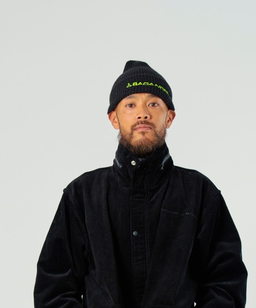 BEAVER（ビーバー）の「BACANCES ALL INCLUSIVE/バカンスオールインクルーシブ　BC  KNIT CAP SPECE LOGO（ニットキャップ/ビーニー・メンズ・ブラック/オレンジ・FREE）」の12枚目の写真