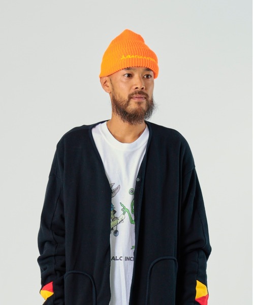 BEAVER（ビーバー）の「BACANCES ALL INCLUSIVE/バカンスオールインクルーシブ　BC  KNIT CAP SPECE LOGO（ニットキャップ/ビーニー・メンズ・ブラック/オレンジ・FREE）」の10枚目の写真