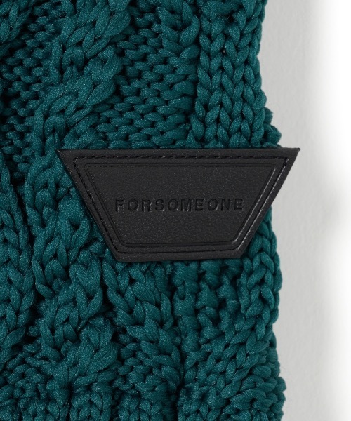 FORSOMEONE（フォーサムワン）の「FORSOMEONE ARAN KNIT VEST（ベスト・メンズ・イエロー/ダークグリーン・48）」の11枚目の写真