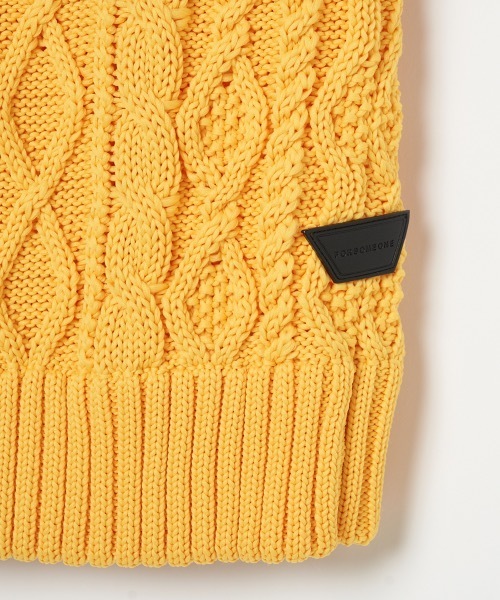 FORSOMEONE（フォーサムワン）の「FORSOMEONE ARAN KNIT VEST（ベスト・メンズ・イエロー/ダークグリーン・48）」の18枚目の写真